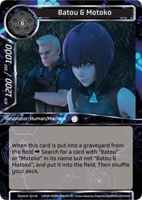Batou & Motoko - Ghost in the Shell SAC_2045 - Force of Will card