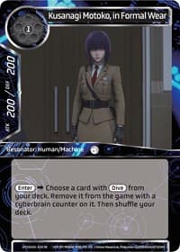 Kusanagi Motoko, in Formal Wear - Ghost in the Shell SAC_2045 - Force of Will card