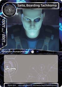 Saito, Boarding Tachikoma - Ghost in the Shell SAC_2045 - Force of Will card