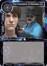 The President of Obsidian Inc. - Ghost in the Shell SAC_2045 - Force of Will card