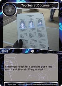 Top Secret Document - Ghost in the Shell SAC_2045 - Force of Will card