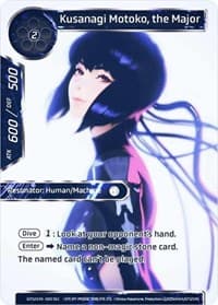 Kusanagi Motoko, the Major (Secret) - Ghost in the Shell SAC_2045 - Force of Will card