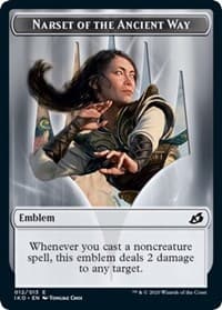 Emblem - Narset of the Ancient Way - Ikoria: Lair of Behemoths - Magic: The Gathering card