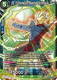 SS Trunks, God-Sealing Technique - Rise of the Unison Warrior - Dragon Ball Super: Masters card