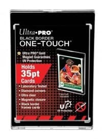 35pt Black Border UV One-Touch Magnetic Card Holders - Ultra Pro Toploaders - Collectible Storage card