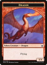 Dragon // Spirit Double-Sided Token (Challenger 2020) - Unique and Miscellaneous Promos - Magic: The Gathering card
