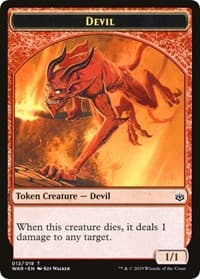 Devil // Satyr Double-Sided Token (Challenger 2020) - Unique and Miscellaneous Promos - Magic: The Gathering card