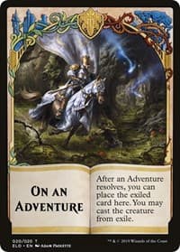 Emblem - On An Adventure Double-Sided (Challenger 2020) - Unique and Miscellaneous Promos - Magic: The Gathering card