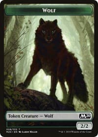 Wolf Double-Sided Token (Challenger 2020) - Unique and Miscellaneous Promos - Magic: The Gathering card