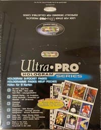 Ultra Pro Platinum Hologram Secure Standard 9-Pocket Pages with Write-On Strip- 11-Holes (100-Pack) - Ultra Pro Protective Pages - Protective Pages card