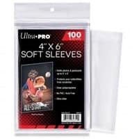 Ultra PRO 4" x 6" Soft Sleeves (100-Pack) - Ultra Pro Card Sleeves - Card Sleeves card