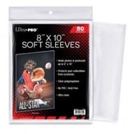 Ultra Pro 8" x 10" Soft Sleeves (50-Pack) - Ultra Pro Card Sleeves - Card Sleeves card