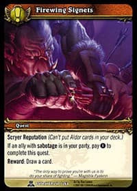 Firewing Signets - Servants of the Betrayer - WoW card