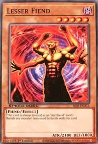 Lesser Fiend - Speed Duel Decks: Twisted Nightmares - YuGiOh card