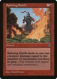 Spitting Earth - Portal Second Age - Magic: The Gathering card