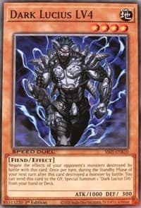 Dark Lucius LV4 - Speed Duel Decks: Twisted Nightmares - YuGiOh card