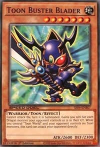 Toon Buster Blader - Speed Duel Decks: Match of the Millennium - YuGiOh card