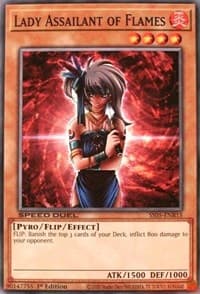 Lady Assailant of Flames - Speed Duel Decks: Twisted Nightmares - YuGiOh card