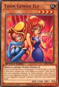 Toon Gemini Elf - Speed Duel Decks: Match of the Millennium - YuGiOh card