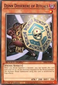 Djinn Disserere of Rituals - Speed Duel Decks: Match of the Millennium - YuGiOh card