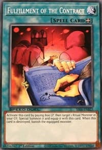 Fulfillment of the Contract - Speed Duel Decks: Match of the Millennium - YuGiOh card