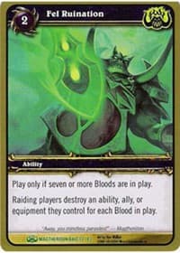 Fel Ruination - Magtheridon's Lair - WoW card
