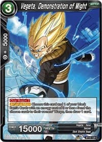 Vegeta, Demonstration of Might - Rise of the Unison Warrior - Dragon Ball Super: Masters card