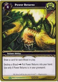 Power Returns - Magtheridon's Lair - WoW card