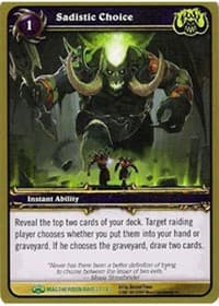 Sadistic Choice - Magtheridon's Lair - WoW card