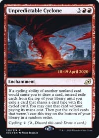 Unpredictable Cyclone - Prerelease Cards - Magic: The Gathering card