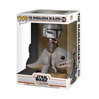 Star Wars The Mandalorian: The Mandalorian on Blurrg (Bobble-Head) (Oversized) - Pop! Vinyl - Funko card