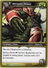Pit Lord's Armor - Magtheridon's Lair - WoW card