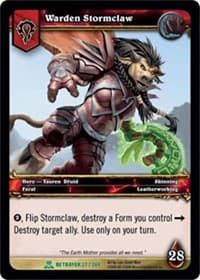 Warden Stormclaw - Servants of the Betrayer - WoW card