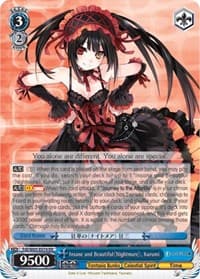 Insane and Beautiful Nightmare, Kurumi - Fujimi Fantasia Bunko - Weiss Schwarz card