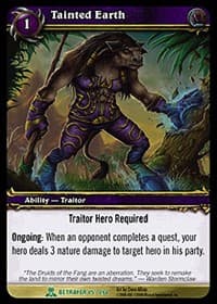 Tainted Earth - Servants of the Betrayer - WoW card