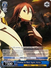 Promise to Meet Again, Kirito - Sword Art Online Re: Edit - Weiss Schwarz card
