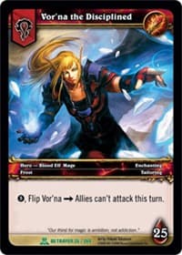 Vor'na the Disciplined - Servants of the Betrayer - WoW card