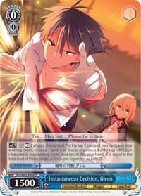Instantaneous Decision, Glenn - Fujimi Fantasia Bunko - Weiss Schwarz card