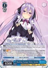 Blushing Younger Sister, Suzuka - Fujimi Fantasia Bunko - Weiss Schwarz card