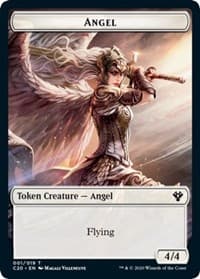 Angel // Elemental (010) Double-Sided Token - Commander 2020 - Magic: The Gathering card