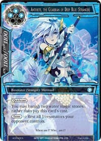 Antorite, the Guardian of Deep Blue (Stranger) - Alice Origin III - Force of Will card