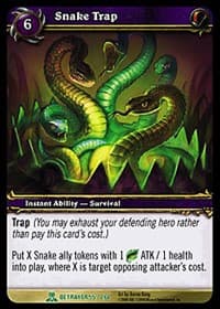 Snake Trap - Servants of the Betrayer - WoW card