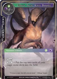 Griphon, Racing Across Darkness - Alice Origin III - Force of Will card