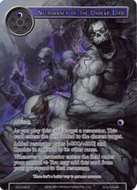 Necromancy of the Undead Lord (Full Art) - Alice Origin III - Force of Will card