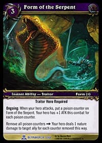 Form of the Serpent - Servants of the Betrayer - WoW card