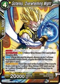Gotenks, Overwhelming Might - Rise of the Unison Warrior - Dragon Ball Super: Masters card
