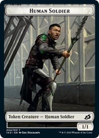 Human Soldier (004) // Zombie Double-Sided Token - Commander 2020 - Magic: The Gathering card