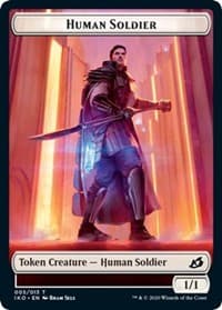Human Soldier (005) // Zombie Double-Sided Token - Commander 2020 - Magic: The Gathering card