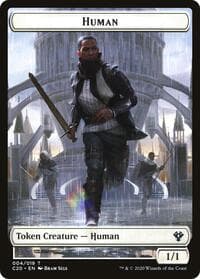 Human // Treasure Double-Sided Token - Commander 2020 - Magic: The Gathering card