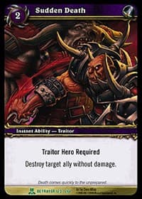 Sudden Death - Servants of the Betrayer - WoW card